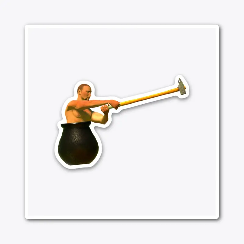 Getting Over It Sticker #2